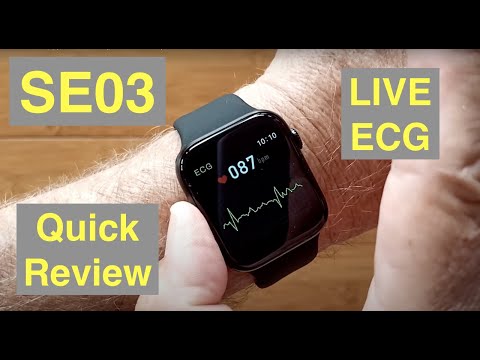 CYUC SE03 Apple Watch Shaped IP68 Waterproof Live ECG+PPG Blood Pressure Smartwatch: Quick Overview