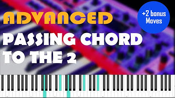 2 COMMON GOSPEL PIANO MOVEMENTS + 🔥ADVANCED PASSING CHORD TO THE 2