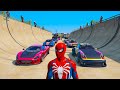 Skibidi toilet and superheroes spiderman captain america challenge cars ramp    