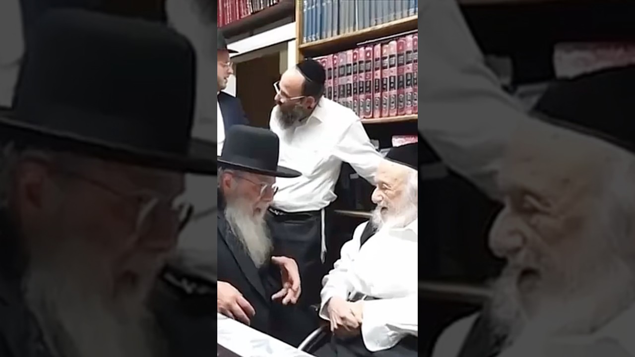 הגאון רבי שלום קמינצקי ר"י פילדלפיה בביקור אצל ראש הישיבה הגרב"ד פוברסקי