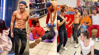 CRAZY PRANK WORKOUT In the SHOP! 😅 (prt.5)