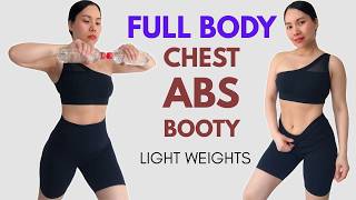 🔥 Full Body Sculpt with 2 Water Bottles | Burn Fat & Tone Chest, Abs and Booty Fast