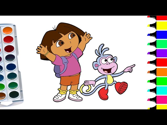 HOW TO DRAW DORA THE EXPLORER CARTOON STEP BY STEP | Dora The Explorer  Cartoon step by step Drawing - YouTube