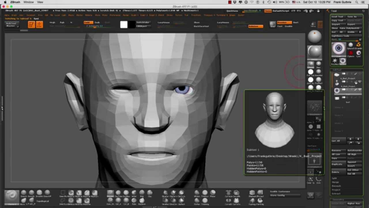 zbrush covered by subtool