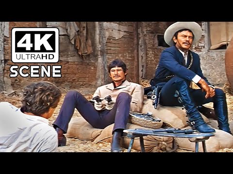 Yul Brynner, Robert Mitchum, Charles Bronson in 1968's Villa Rides | 4K