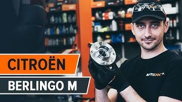 Hvordan bytte bak hjullager der på CITROËN BERLINGO M [AUTODOC-VIDEOLEKSJONER]