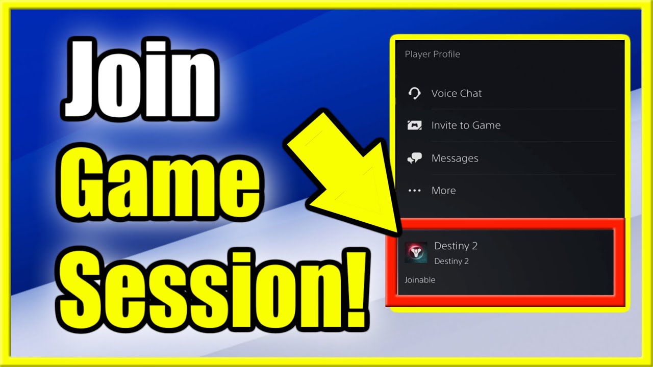 How to Join a Friends Game Session on PS5 (3 Ways to Join!) YouTube