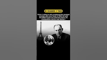 The Man Who Sold the Eiffel Towe twice ! #shorts #facts #news
