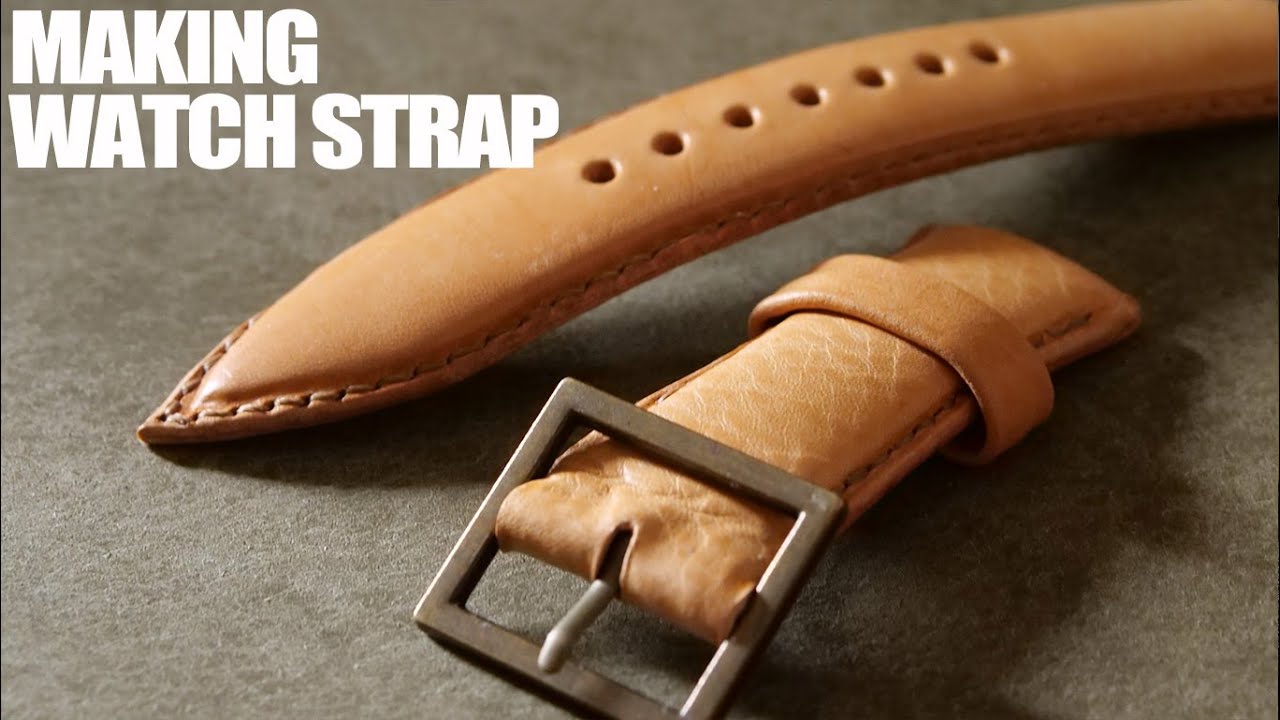 レザークラフト 腕時計 ベルト 自作 作り方 Making Watch Strap Tutorial Leathercraft Diy Youtube