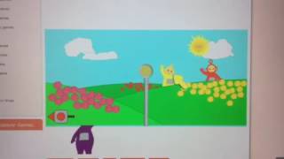 Teletubbies flash game tubby bye bye with Teletubbies ending music Resimi