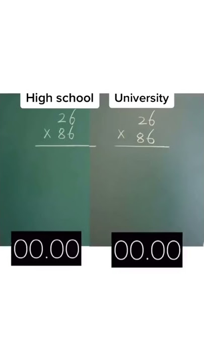 High school vs university || mathematics challenge || 😅🤣😀😅☺️