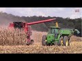 1980's COMBINES Harvesting Corn & Soybeans