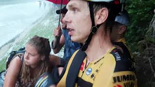 Horror Hailstorm Col de Porte Tony Martin & Cyclingsem Critérium du Dauphiné 2020.