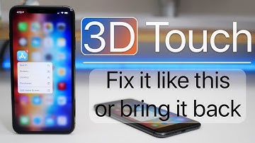 3D Touch - Fix it Like This or Bring it back