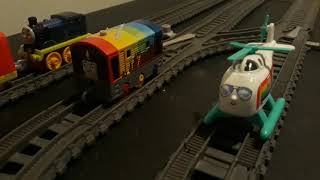 Thomas & Friends Push Along Rainbow Toby And Rainbow Harold Bouble Review