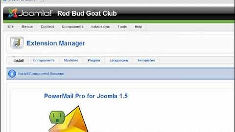 Tutorial #1 - PowerMail 4 Joomla Install