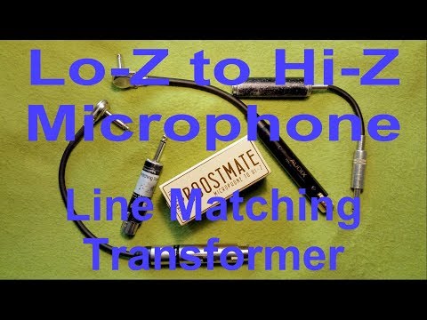 Lo-Z to Hi-Z Microphone Line Matching Transformers   - ToneCraft BoostMate vs...