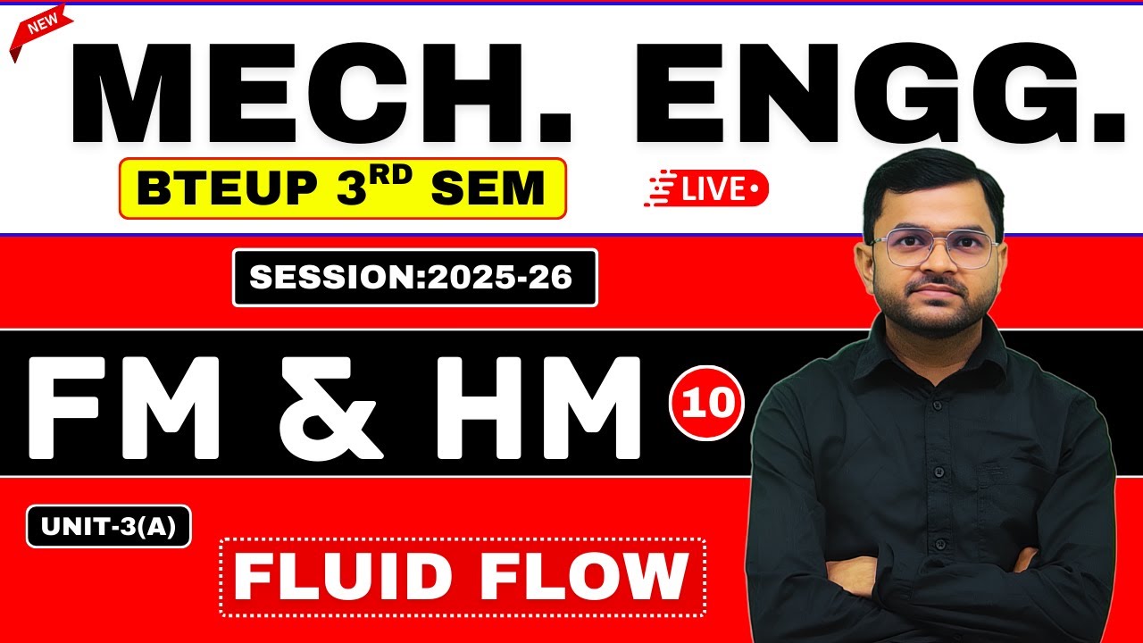 Lec-10 II FM & HM II ME 3rd Sem II Unit-3(A) Fluid Flow @PolytechnicPathshala 