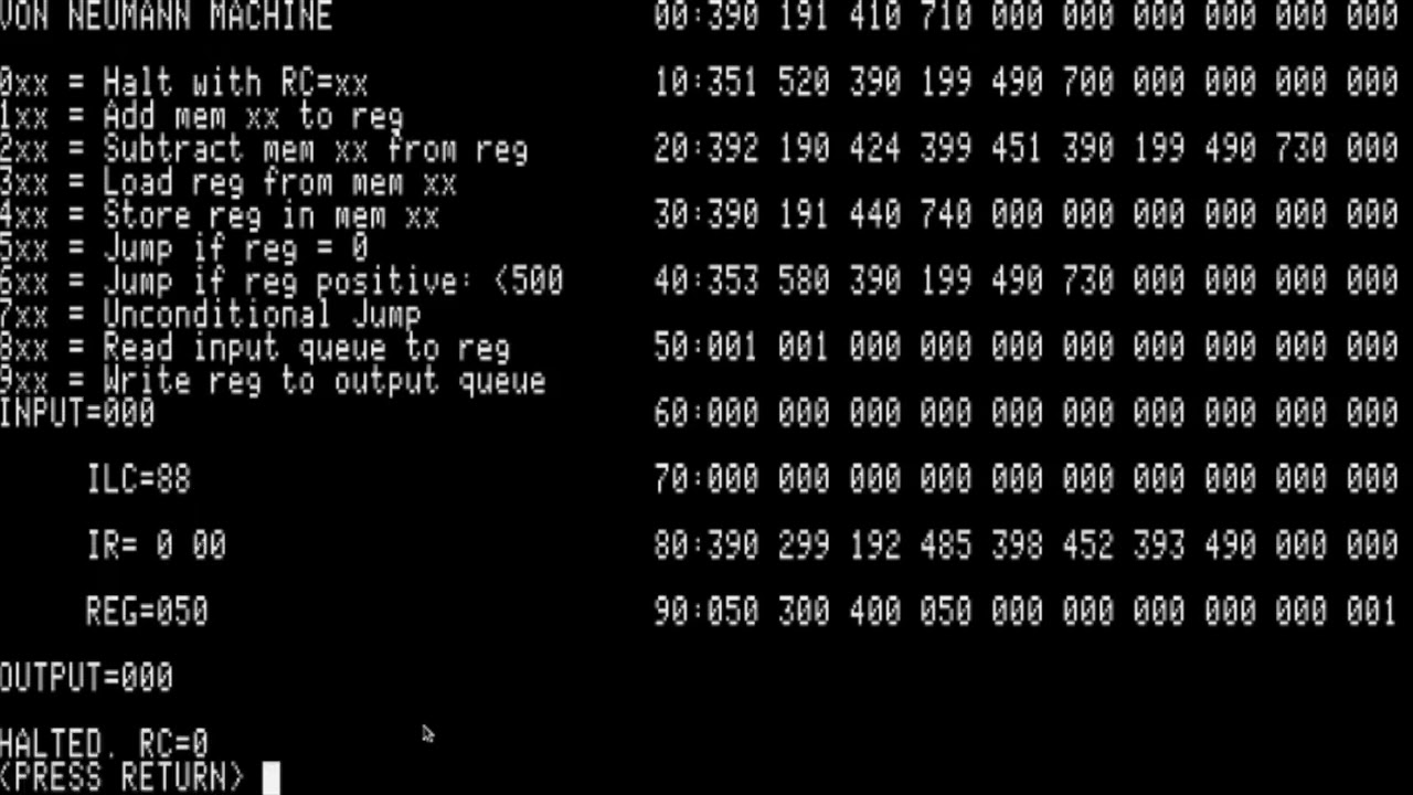 Emulate a Turing Machine using a Von Neumann Machine in Applesoft