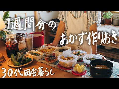 【30代田舎暮らし】娘と帰ってくる妻のために１週間分の作り置きおかずを作りました。