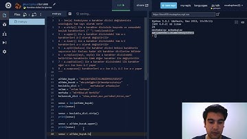 Kolay Yoldan Python Programlama Öğrenin - Ders 008 - Karakter Dizileri ile İşlemler