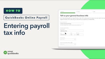 How to enter your payroll tax info in QuickBooks Online Payroll