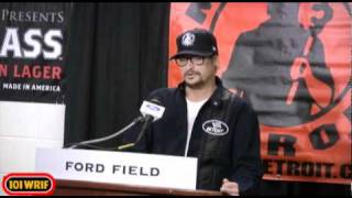 Kid Rock Press Conference - 101 WRIF Detroit - Ford Field 11-24-10