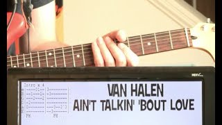 Van Halen Ain't Talkin Bout Love Guitar Lesson Chords TAB & Solo