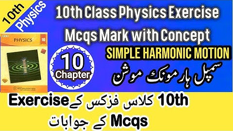 10th Class Physics ptb Chapter 10 Simple Harmonic Motion and Exercise Mcqs Mark  With Full Concept.