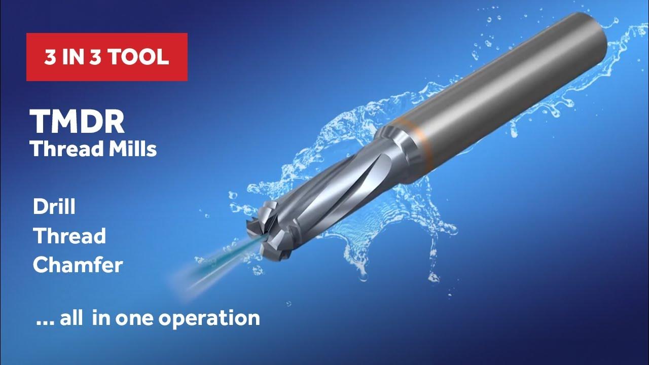 Vargus TMDR Mill Chamfer, Thread & Drill with just 1 Tool! YouTube