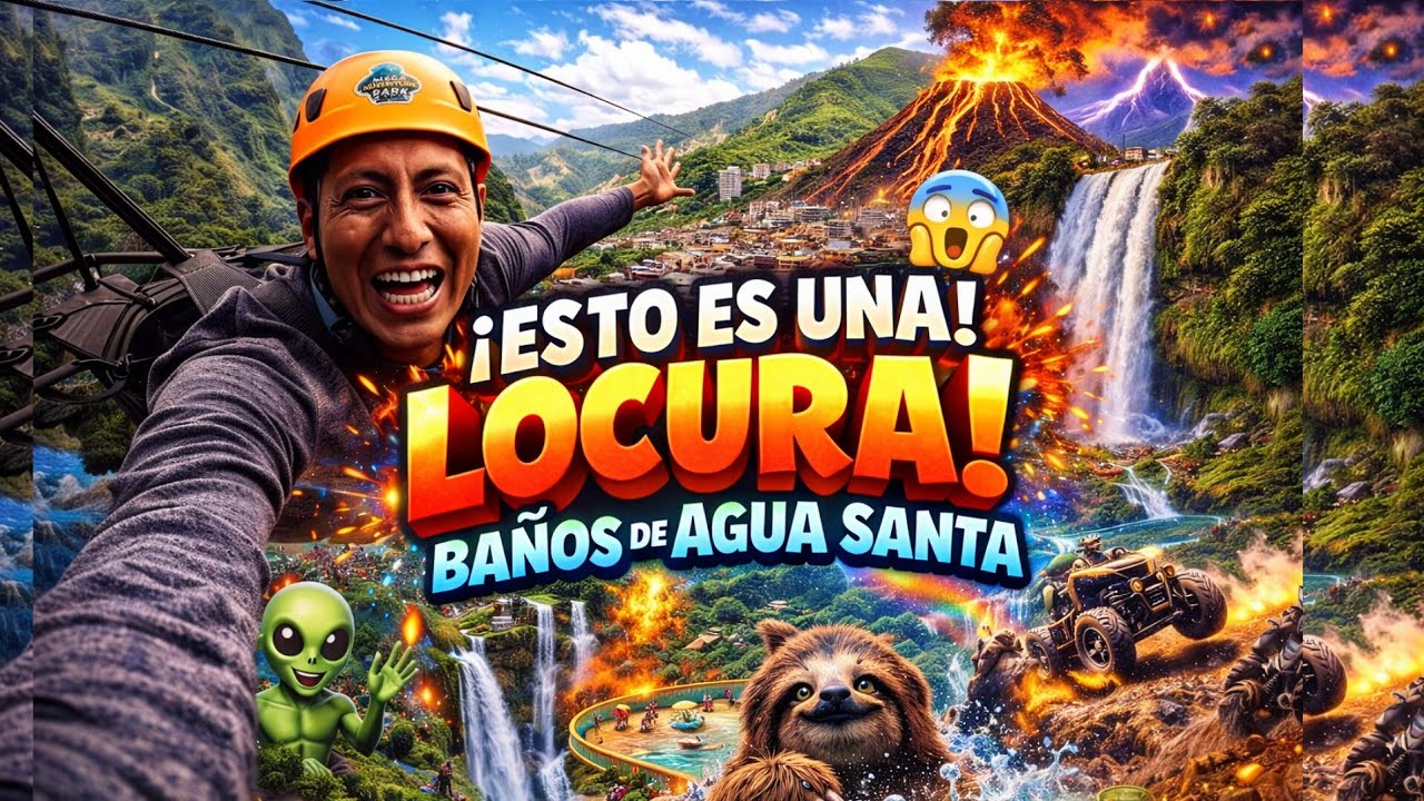 Baños de Agua Santa me dejó en shock 😨 ¡Miren estos lugares! TIENES QUE VISITAR 