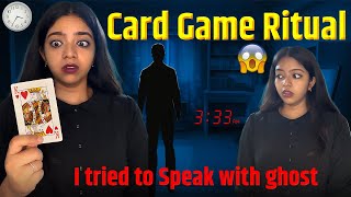 I tried to SPEAK with GHOST👻 | Card game ritual at 3.33AM😩 | #missmiracle screenshot 3
