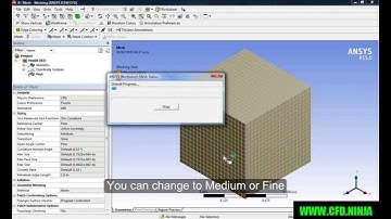 ✅ ANSYS MESHING - Fine Mesh - Basic Tutorial 1