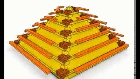 Egyptian pyramid construction technique