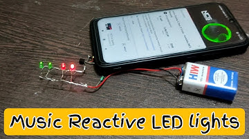How to Make DIY Music Reactive LED|music reactive light making|music reactive Using Transistor BC547