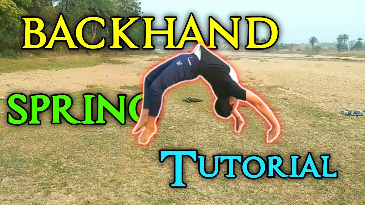How to learn backhand spring // easy way // In hindi // by piyush ...