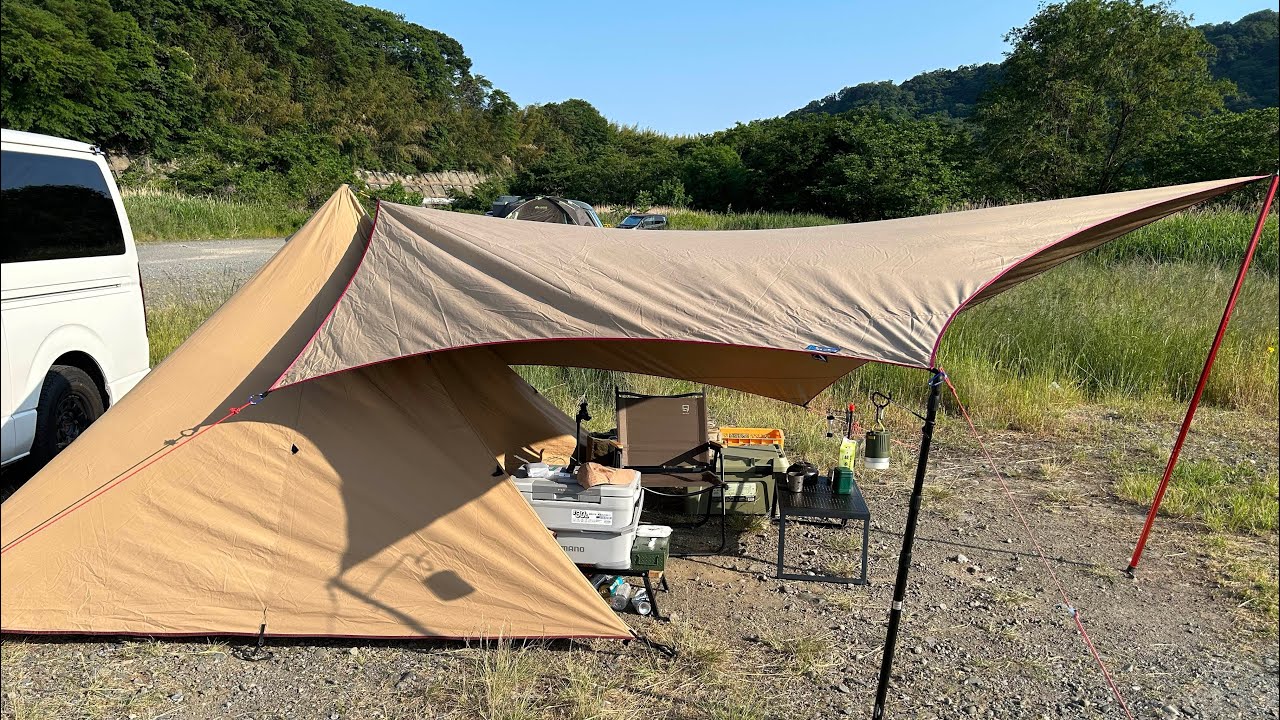 My first ever Panda TC tent setup ⛺️ It was supposed to be a