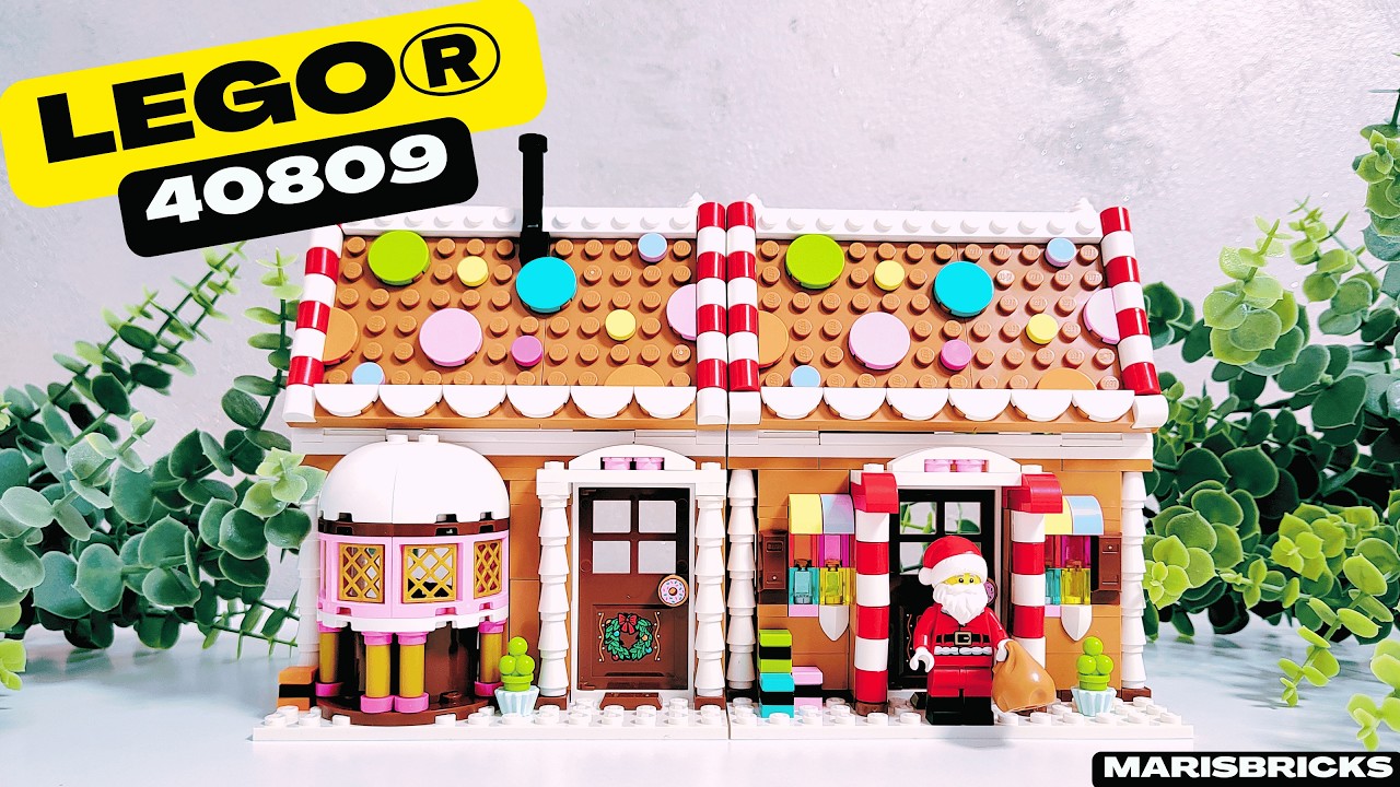 LEGO Festive Gingerbread House 40809 - YouTube
