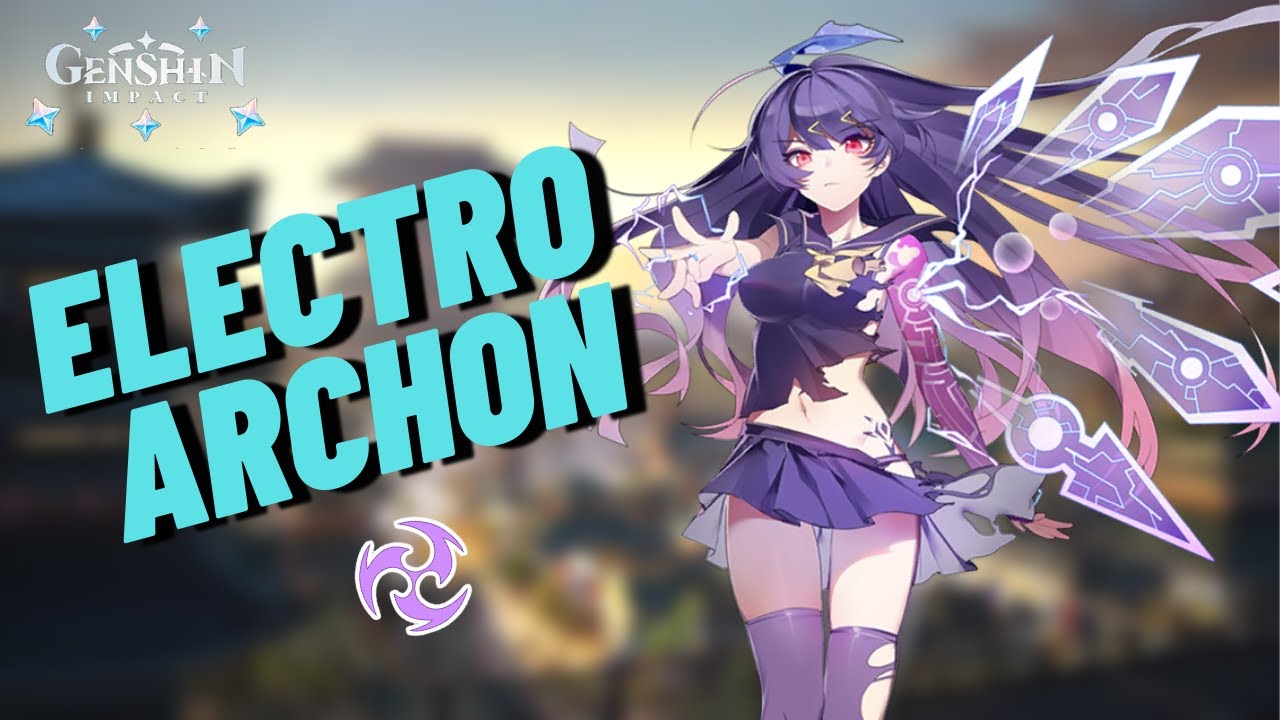 Inazuma God Electro Archon Raiden Genshin Impact Youtube