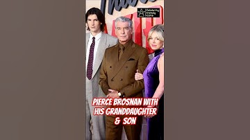 Pierce Brosnan with Granddaughter & Son at Premiere #antesedepois #shorts #hollywood #piercebrosnan