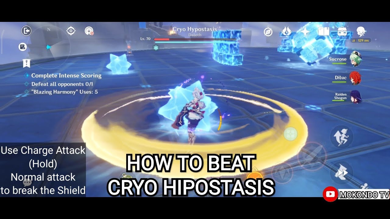 Genshin Impact 3.2 How to beat Cryo Hypostasis In Hypostatic Symphony