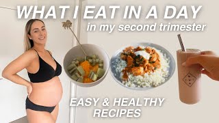 WHAT I EAT IN A DAY second trimester | easy, healthy, pregnancy-friendly recipes! screenshot 5
