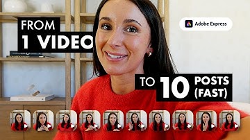 Work Smarter by Creating Clips From Videos in #AdobeExpress | Adobe Express