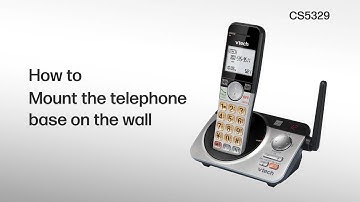 Mount the telephone base on the wall - VTech CS5329