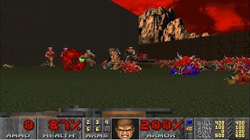Doom Memento Mori (1995) MAP15: "Karmacoma" UV Max Speedrun 8:00 100% Kills 100% Secrets