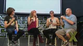 X102.9 Presents: Sleeper Agent backstage at Rock On The River 5