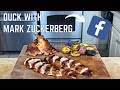 Eating duck with mark zuckerberg shorts