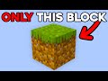 I spent 100 days on one block in minecraft