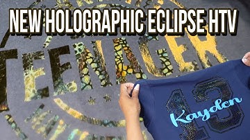 The New Holographic Eclipse HTV from SISER | Three New patterns (knockout design)  How to Cut & Weed