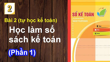 Học kế toán online - học từ căn bản đến chuyên nghiệp - Bài 2 : học làm Sổ sách kế toán (phần 1)